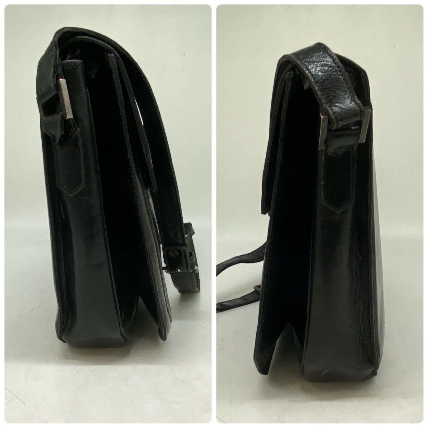 Saint Laurent Yves Shoulder Bag YSL Leather Black — view 4