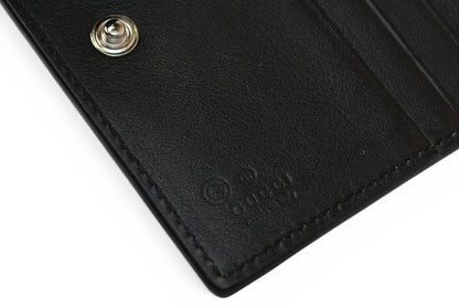Gucci Mini Wallet Folded Micro Guccissima Black — view 6