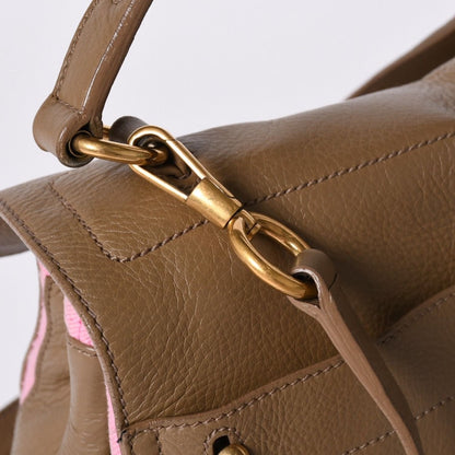 Saint Laurent Muse Two Shoulder Bag Beige Pink Leather Gold — view 7