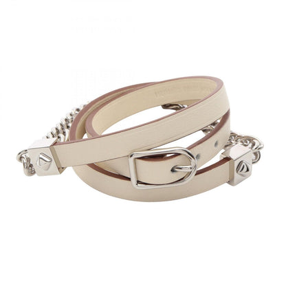 Hermes Bracelet Gourmet Esketre Triple Tour Stainless Steel Leather