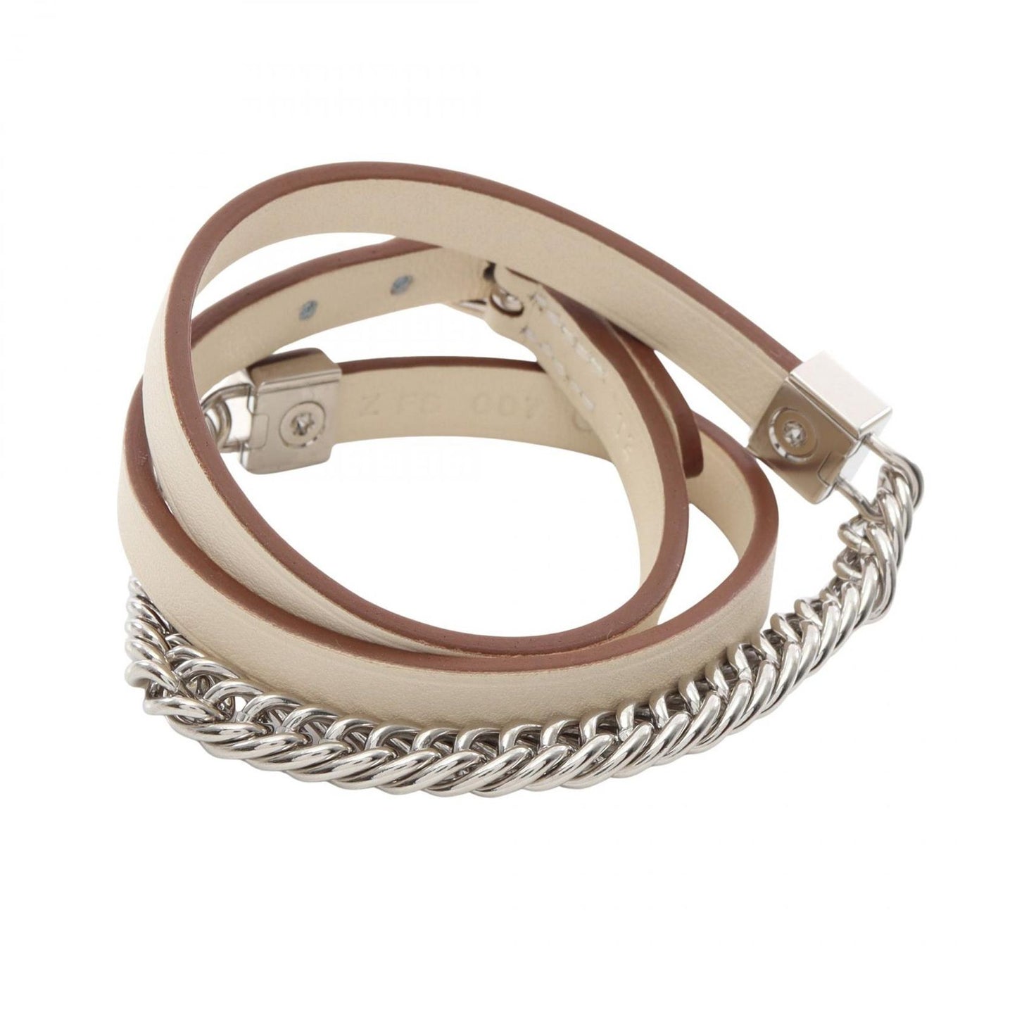 Hermes Bracelet Gourmet Esketre Triple Tour Stainless Steel Leather — view 2