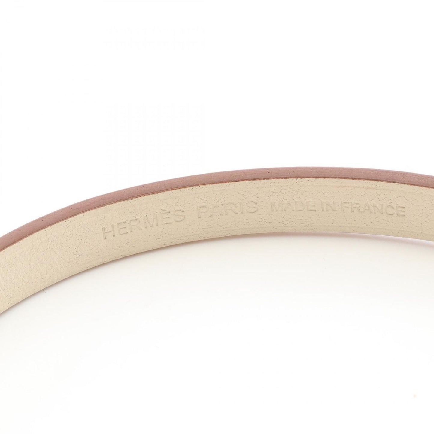 Hermes Bracelet Gourmet Esketre Triple Tour Stainless Steel Leather — view 4