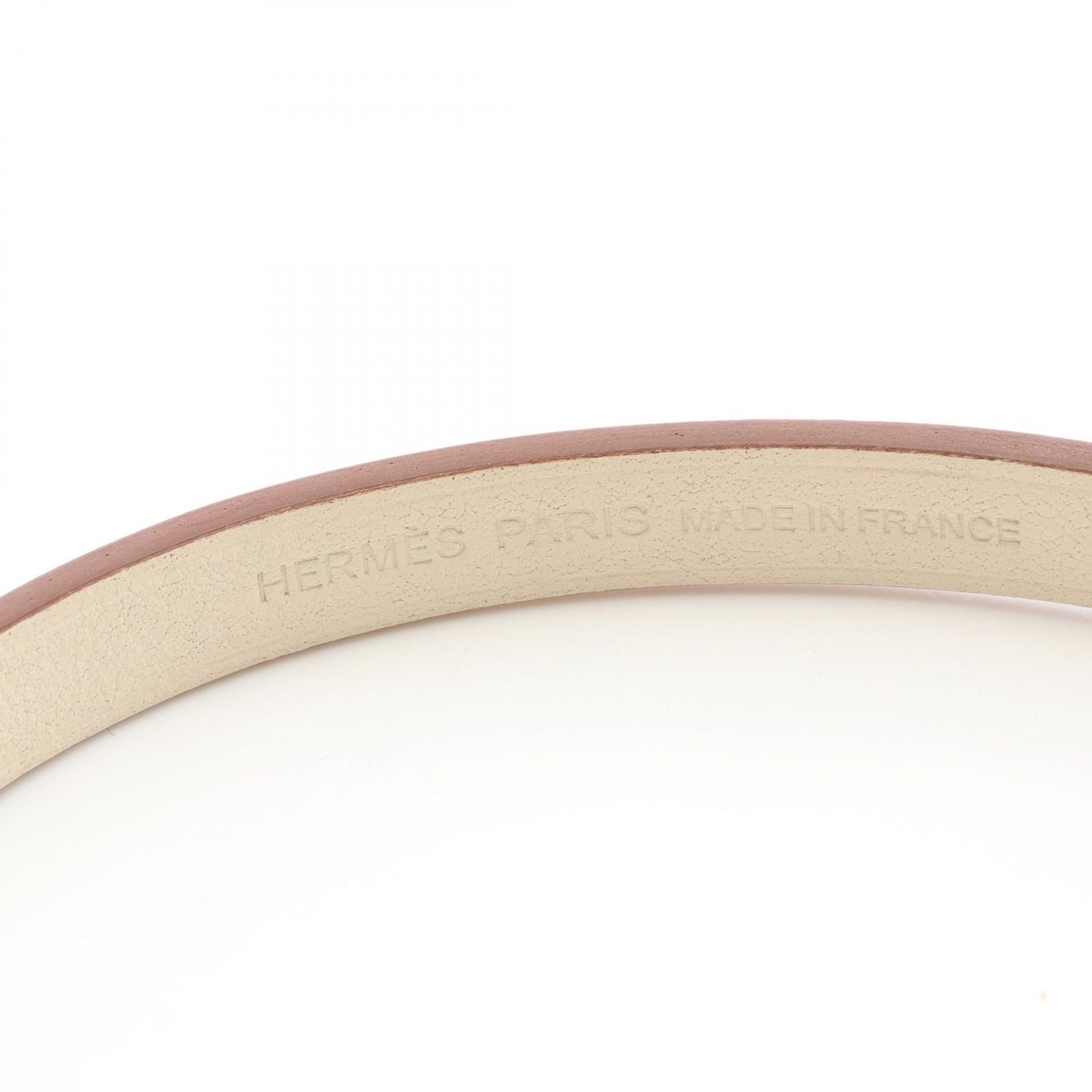Hermes Bracelet Gourmet Esketre Triple Tour Stainless Steel Leather — view 4