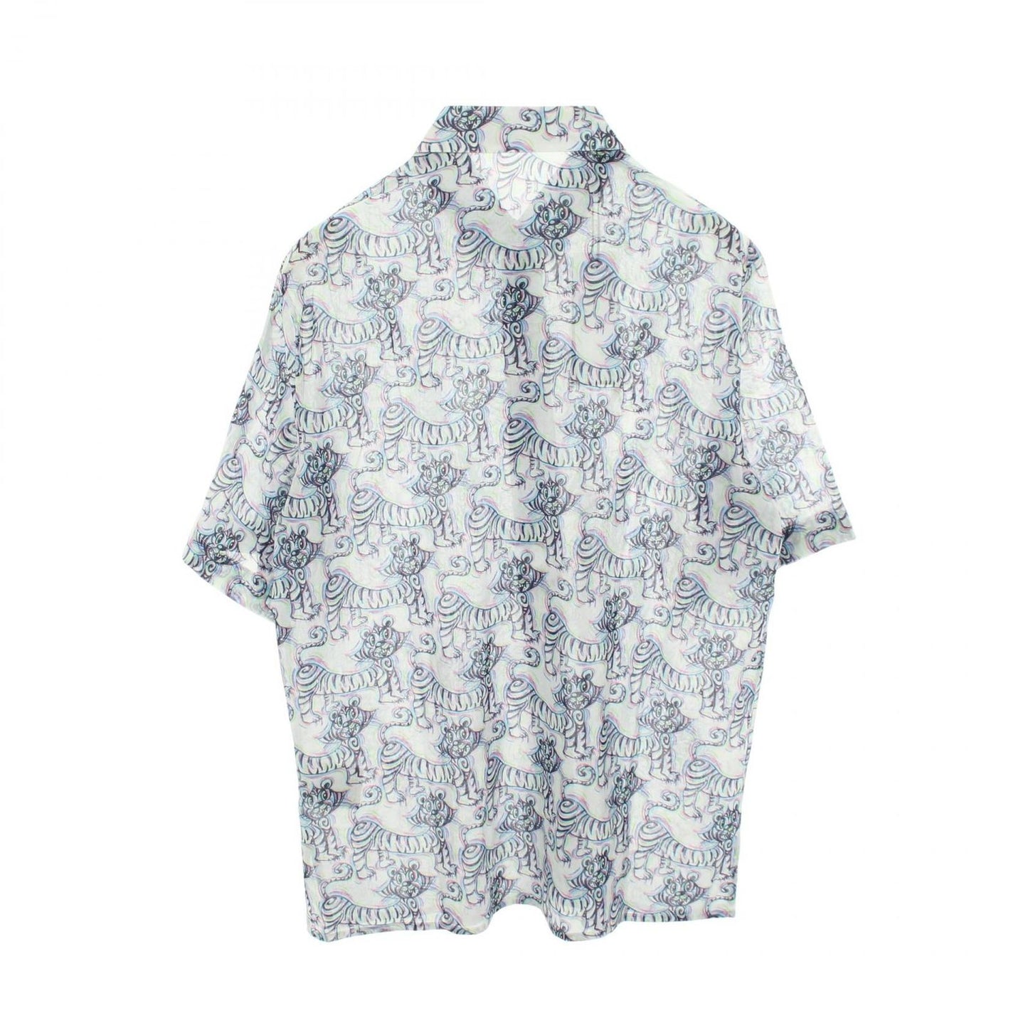 Dior Kenny Scharf Tiger Short Sleeve Cotton Shirt — view 2