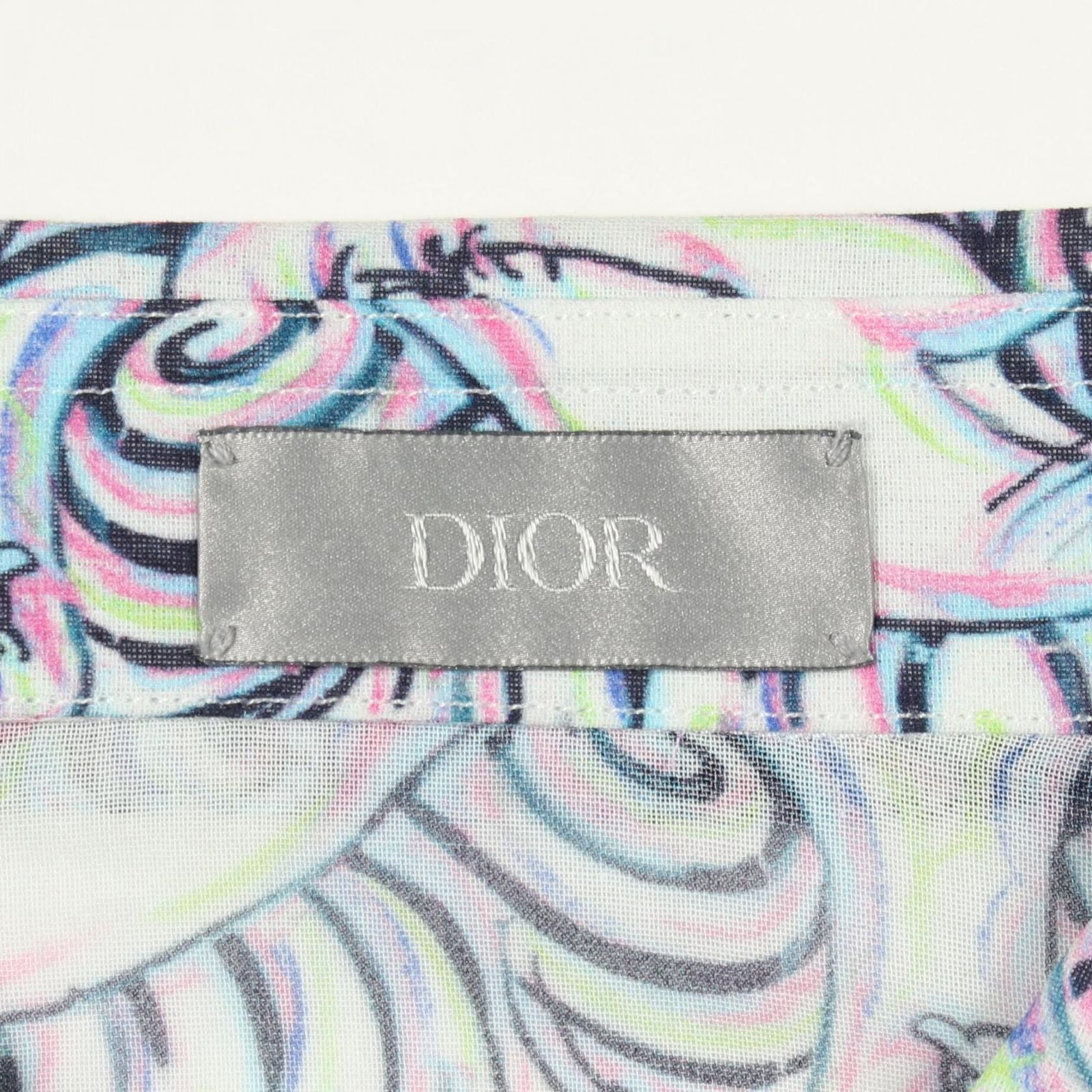 Dior Kenny Scharf Tiger Short Sleeve Cotton Shirt — view 3