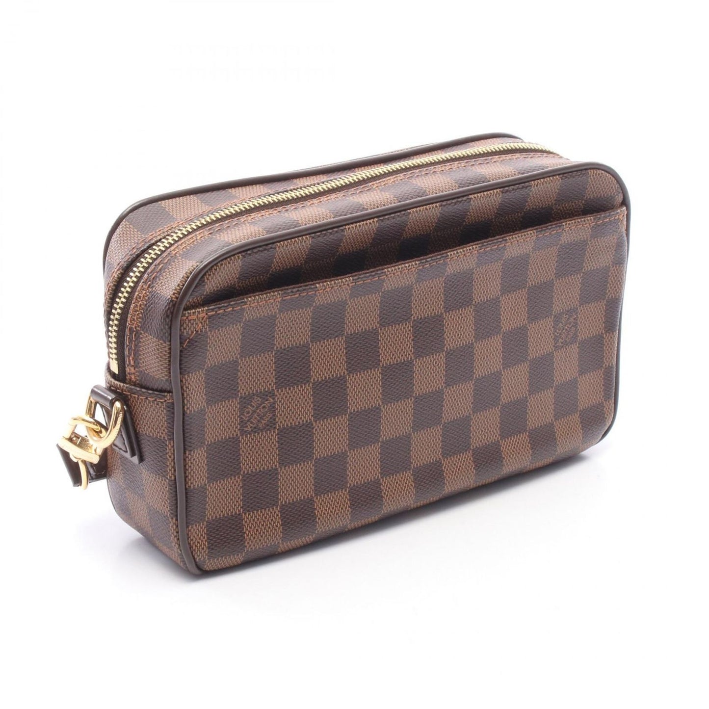 Louis Vuitton Clutch Pochette Saint Paul Damier Ebene Canvas Leather — view 2