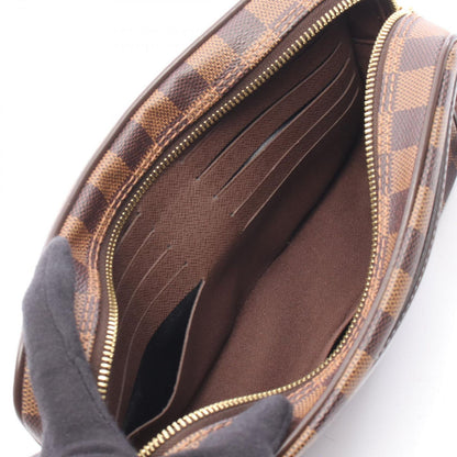 Louis Vuitton Clutch Pochette Saint Paul Damier Ebene Canvas Leather — view 3