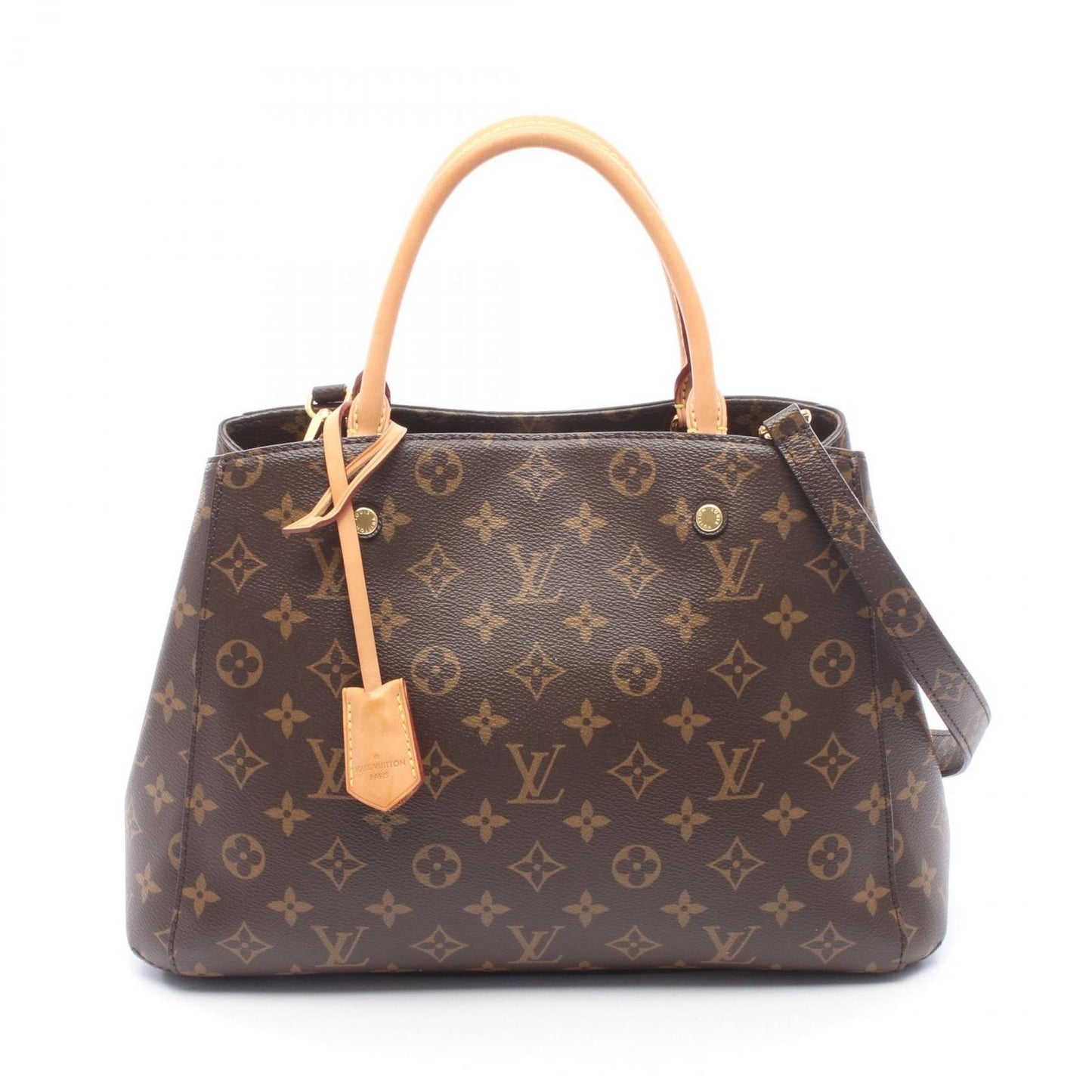Louis Vuitton Handbag Montaigne MM Monogram 2-Way Canvas Leather