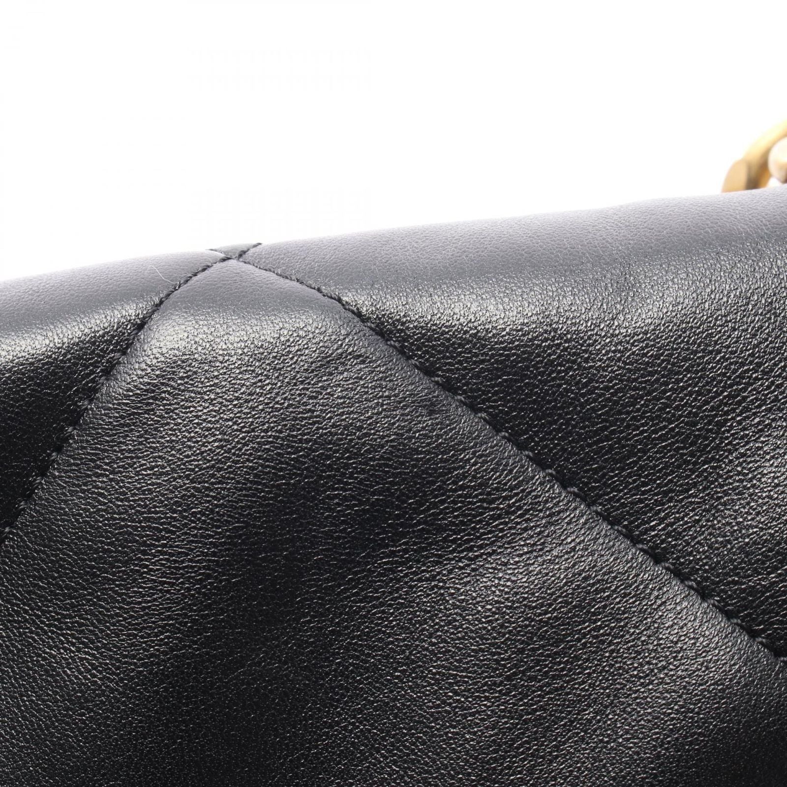 Chanel Shoulder Bag 19 D'isneuf Quilted 2-Way Black Leather 19 Chain — view 7