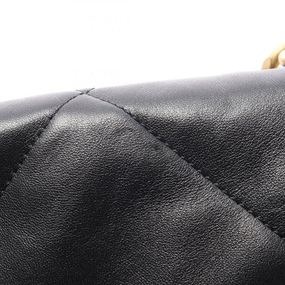 Chanel Shoulder Bag 19 D'isneuf Quilted 2-Way Black Leather 19 Chain — view 7