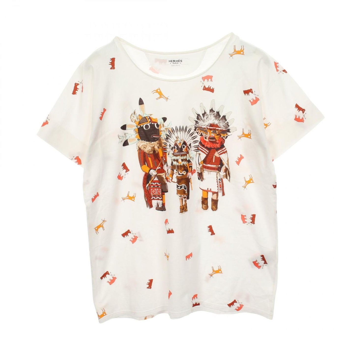 Hermes Short Sleeve T-Shirt Kachina Cotton