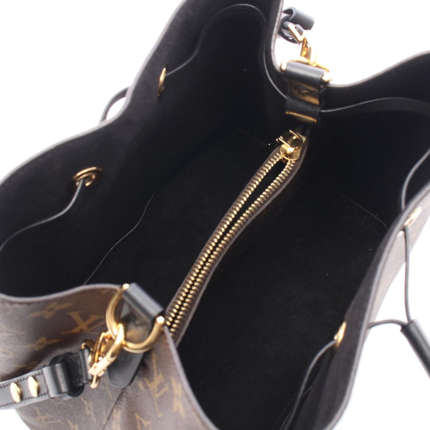 Louis Vuitton Shoulder Bag Neo Noe Monogram Noir Canvas Leather MM — view 3