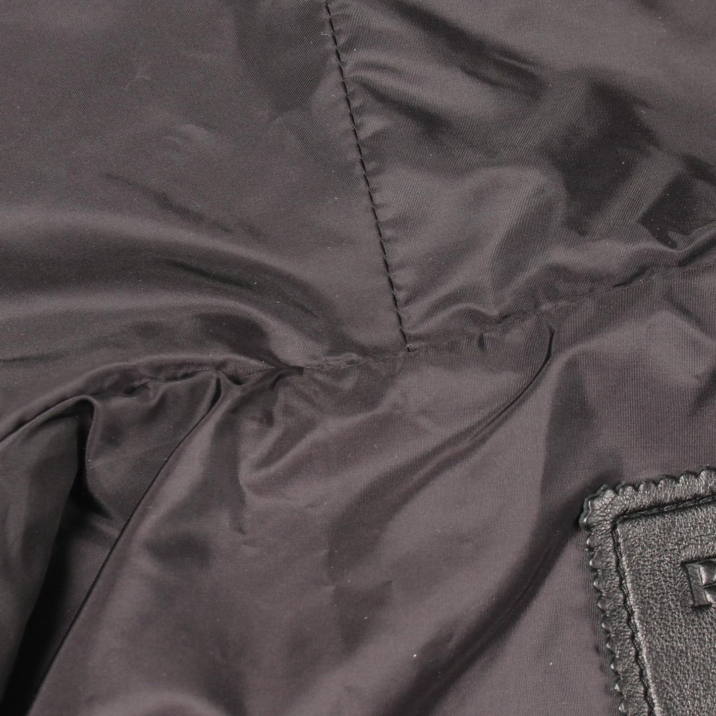 Prada Nappa Leather Hooded Black Coat — view 7