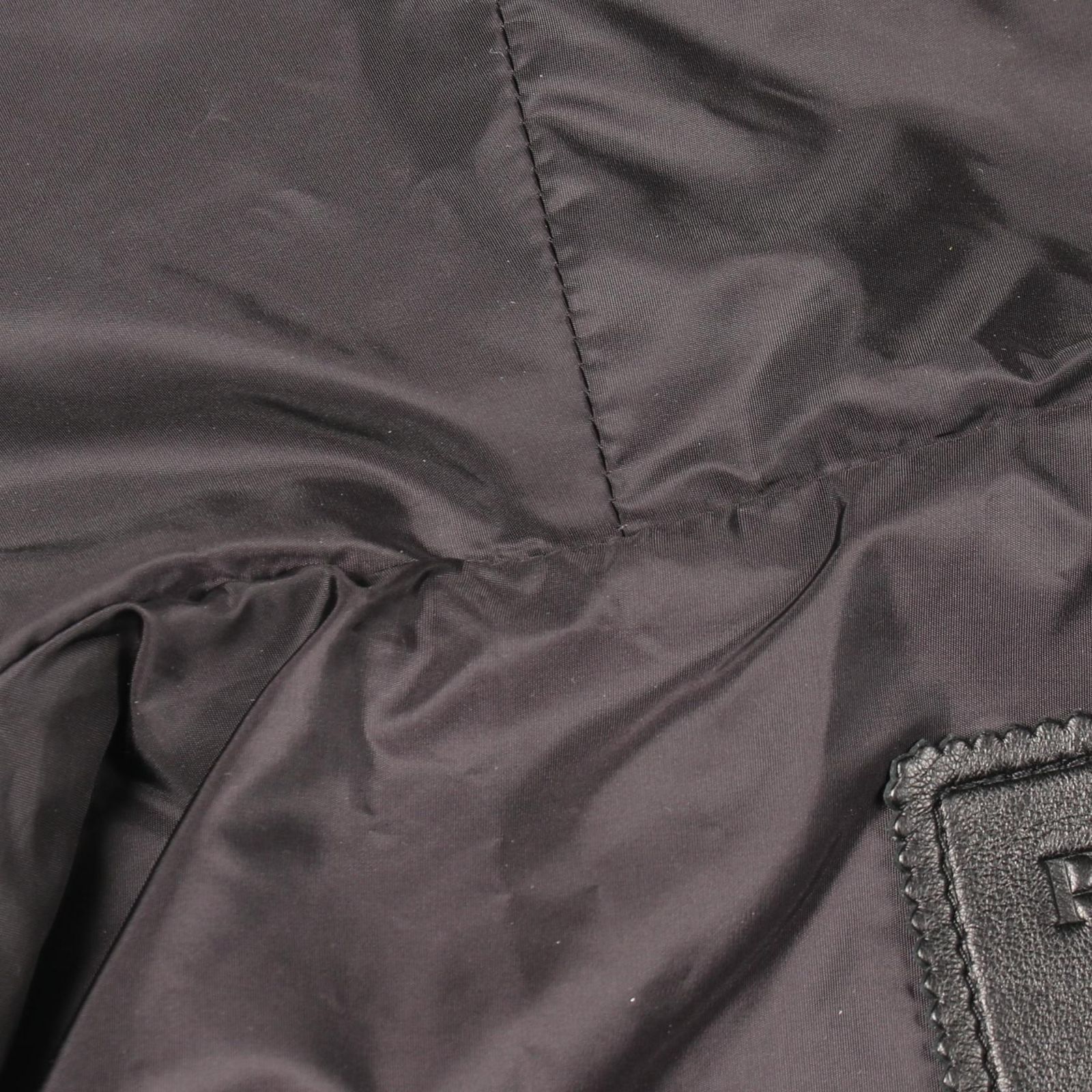 Prada Nappa Leather Hooded Black Coat — view 7