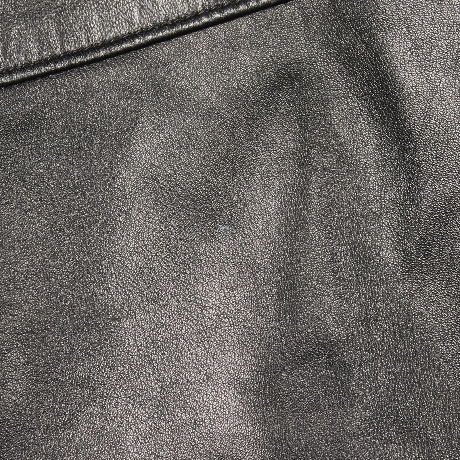 Prada Nappa Leather Hooded Black Coat — view 6