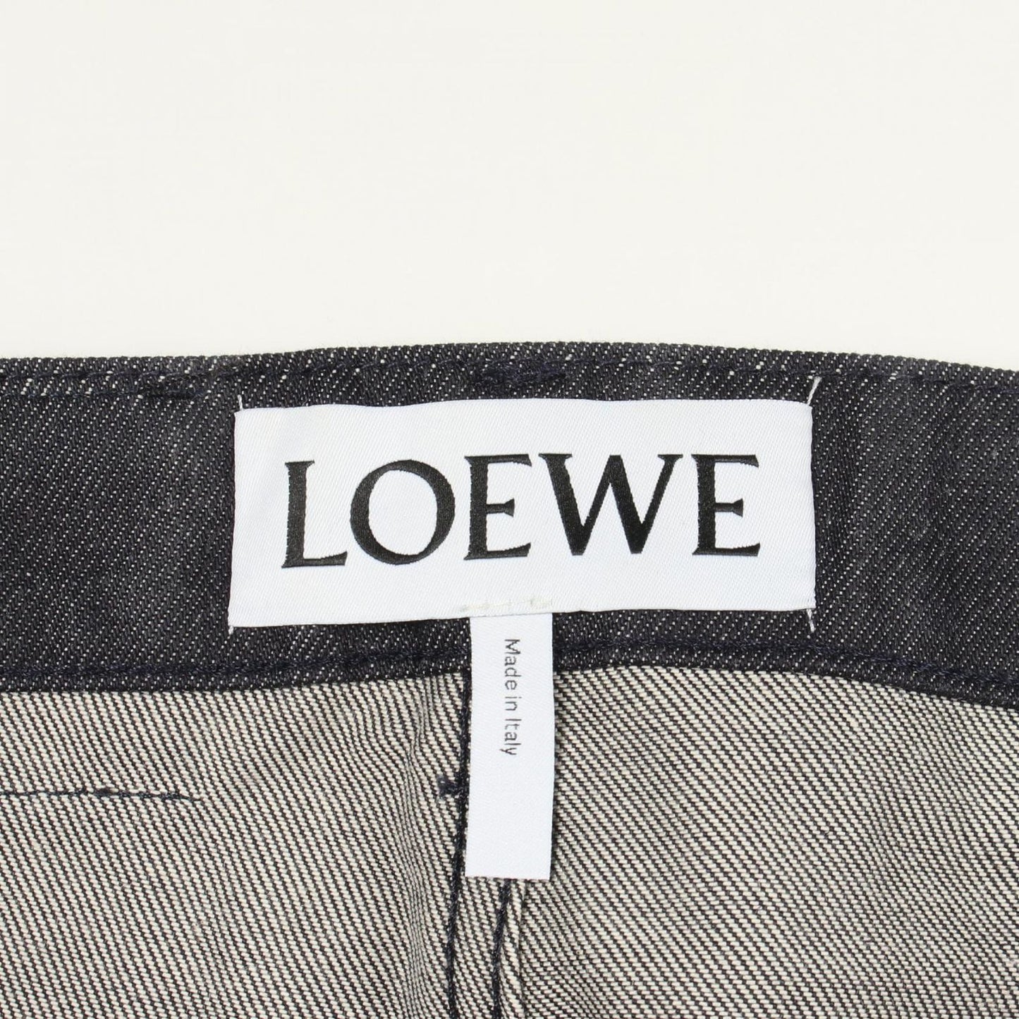 Loewe Denim Pants Fisherman Navy Cotton — view 3