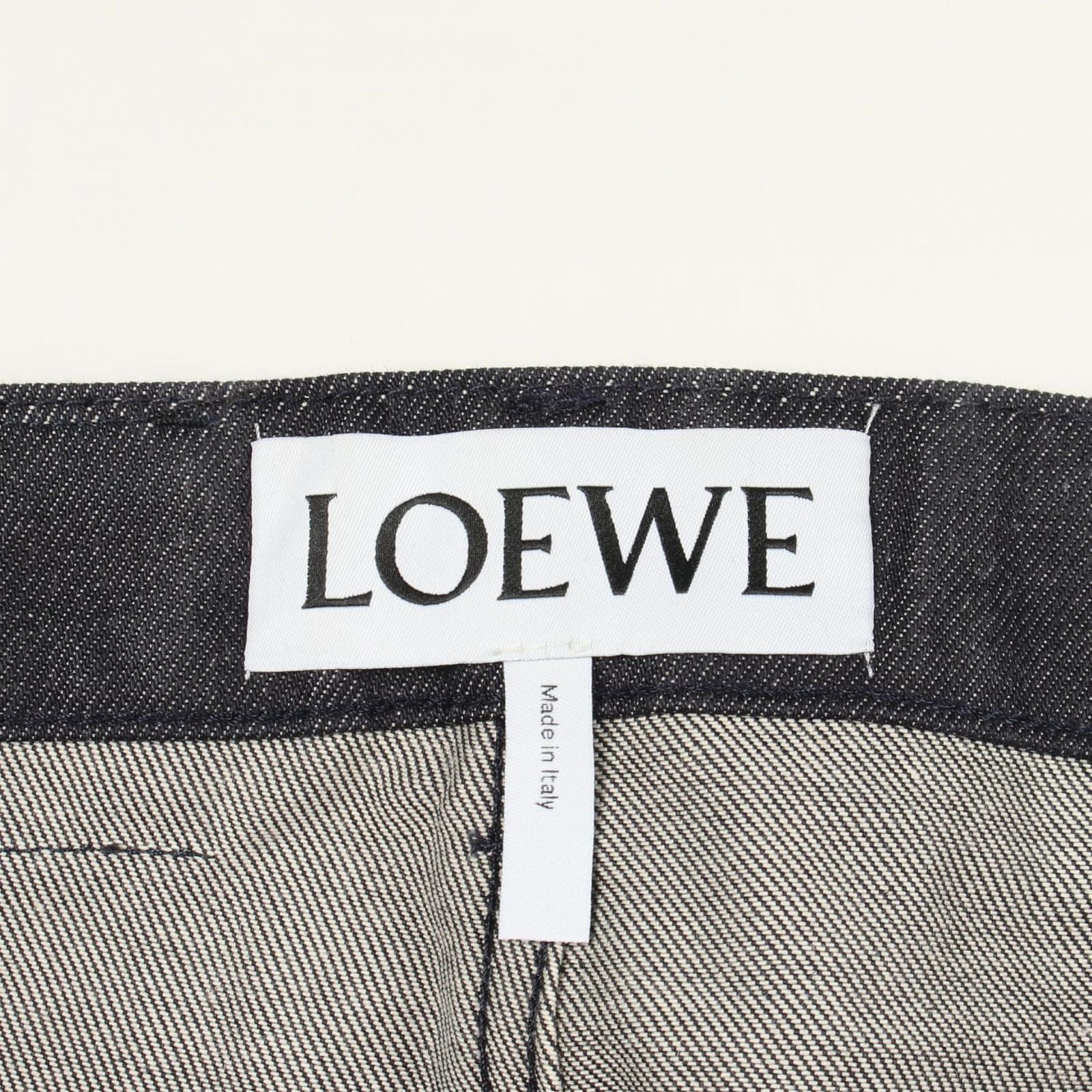 Loewe Denim Pants Fisherman Navy Cotton — view 3