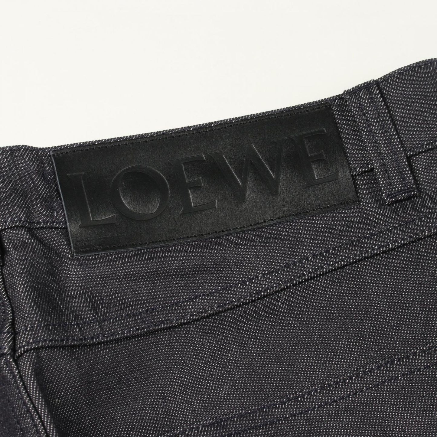 Loewe Denim Pants Fisherman Navy Cotton — view 8