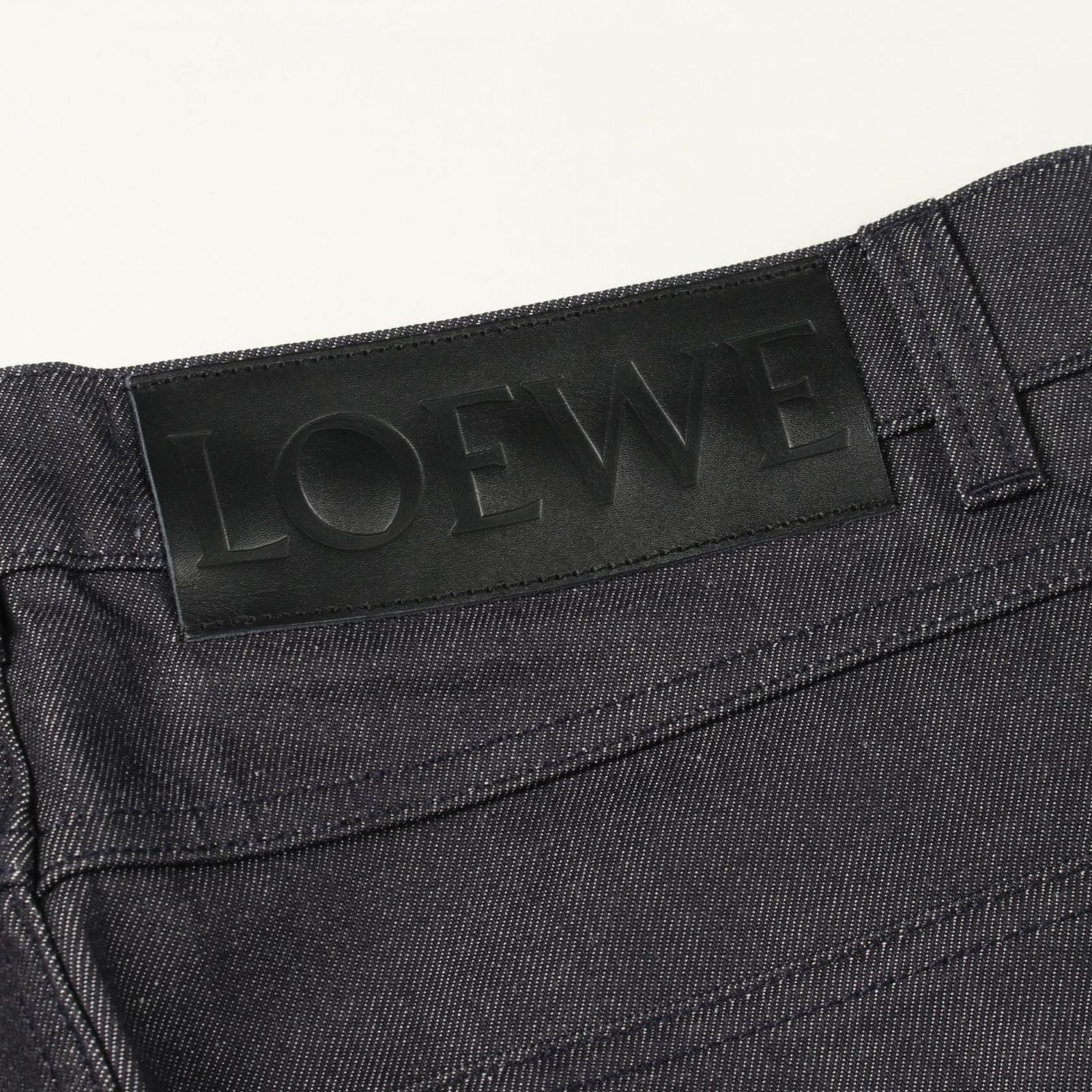 Loewe Denim Pants Fisherman Navy Cotton — view 8
