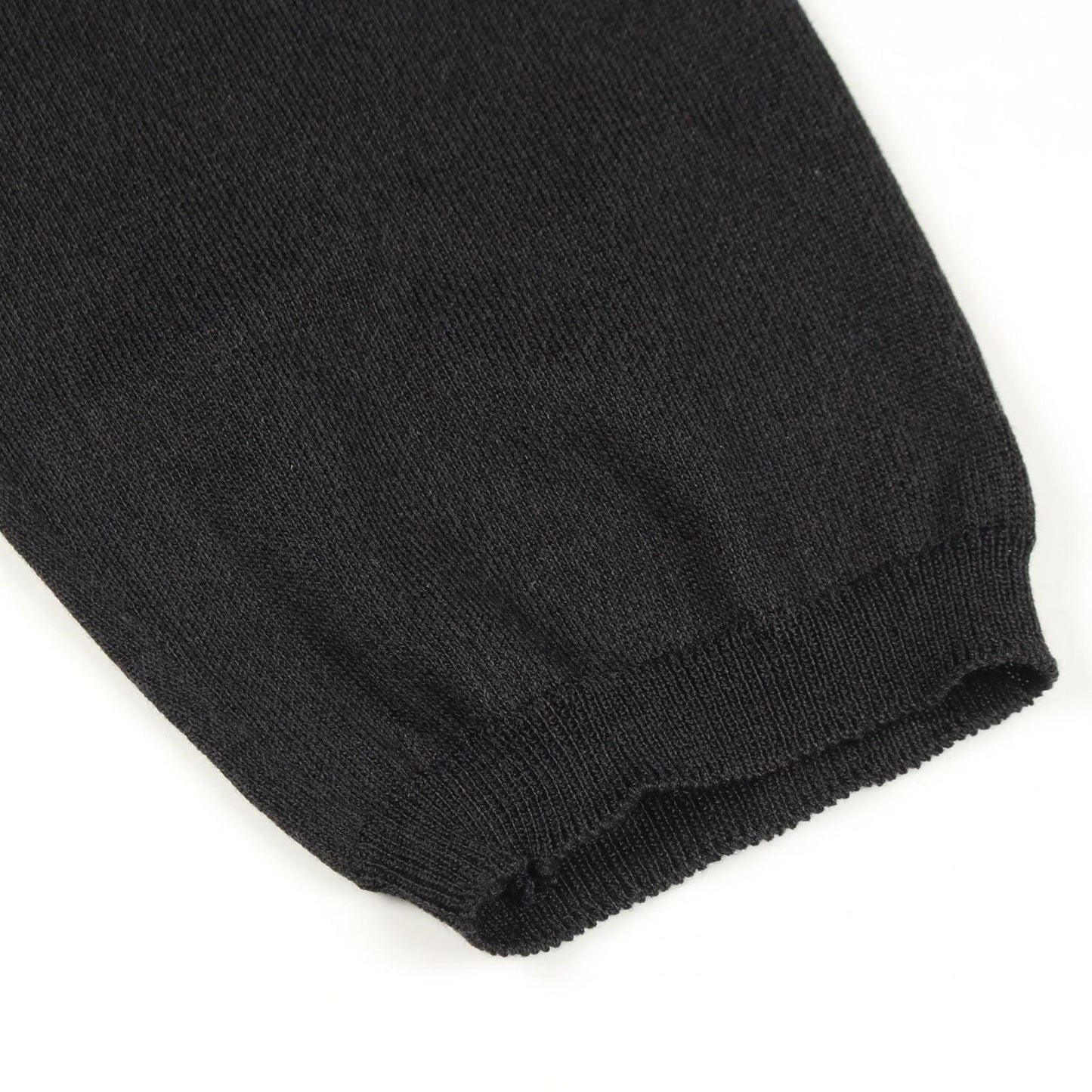 Prada Cardigan Logo Neck Black Silk Cotton — view 6
