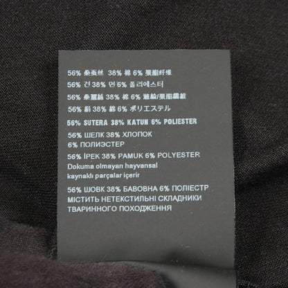 Prada Cardigan Logo Neck Black Silk Cotton — view 4