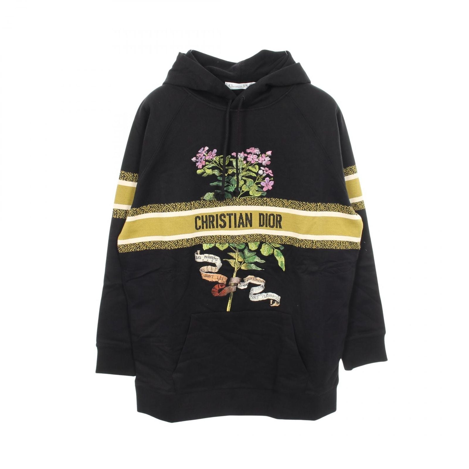 Dior Hoodie Logo Flower Oversize Cotton