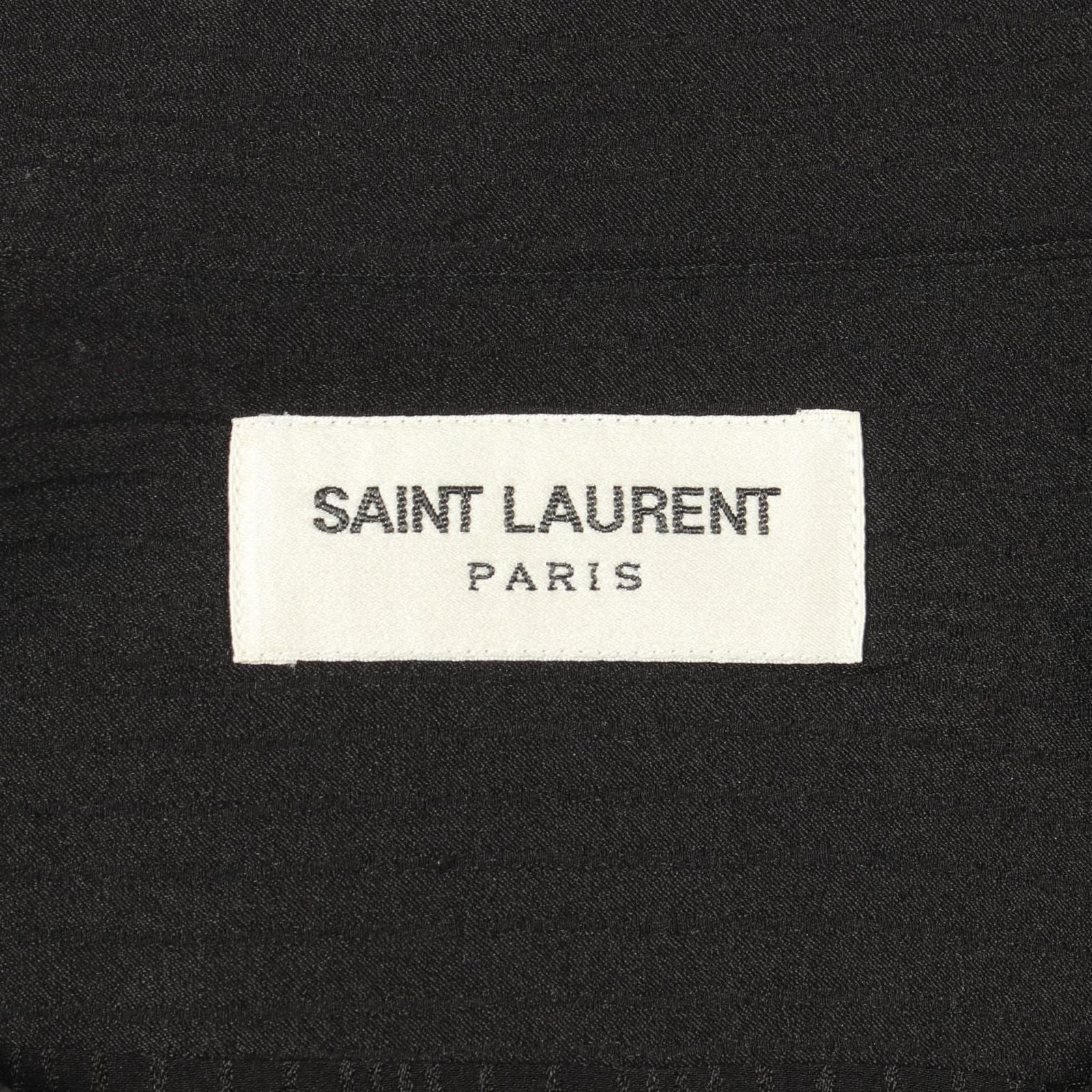 Saint Laurent Paris Striped Silk Shirt — view 3