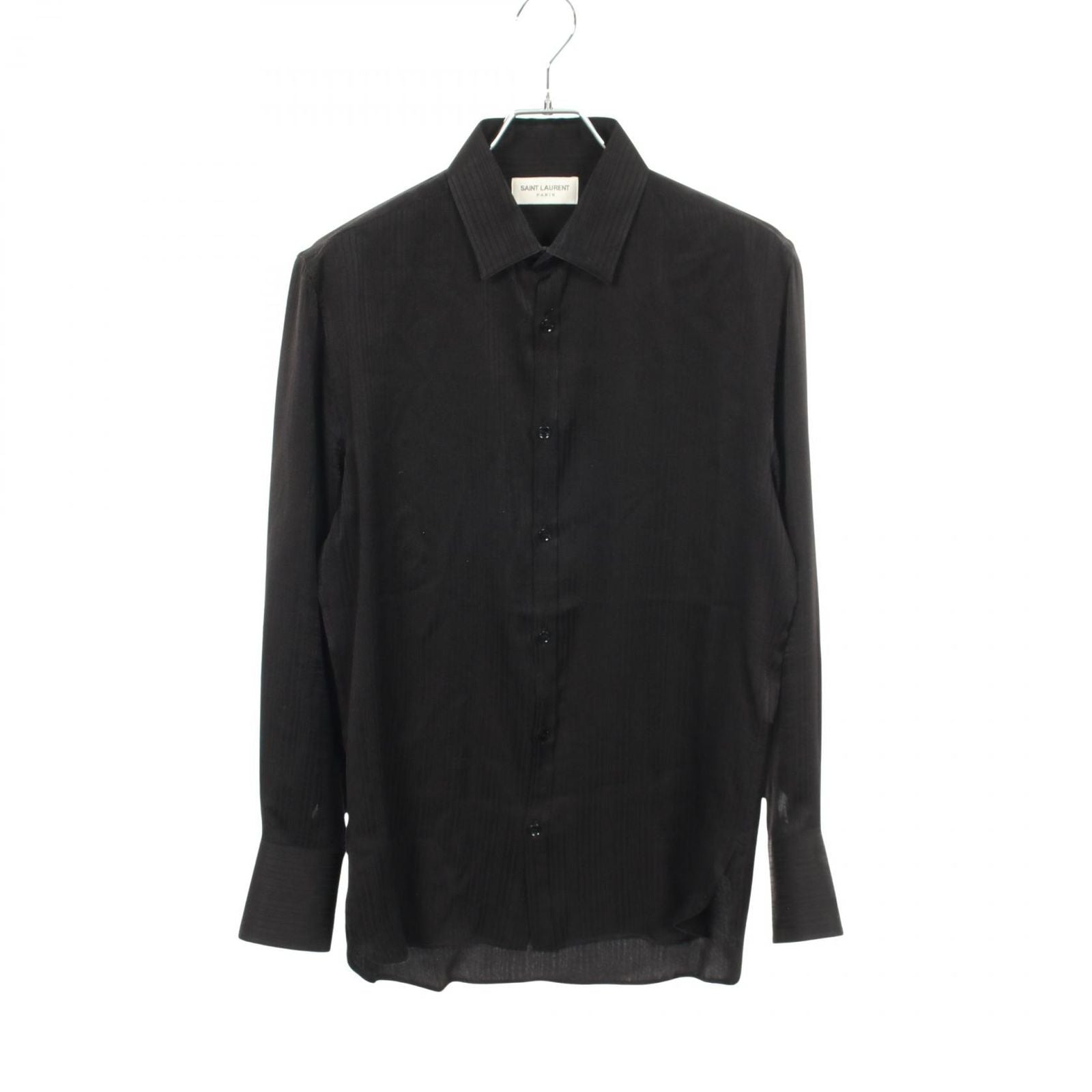 Saint Laurent Paris Striped Silk Shirt