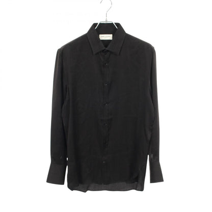 Saint Laurent Paris Striped Silk Shirt