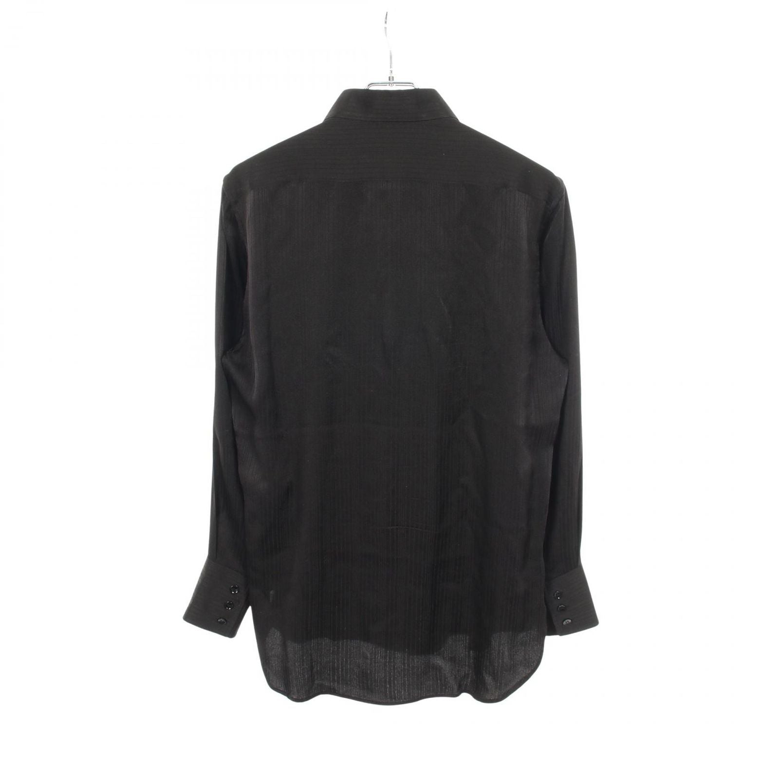 Saint Laurent Paris Striped Silk Shirt — view 2