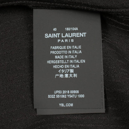 Saint Laurent Paris Striped Silk Shirt — view 5
