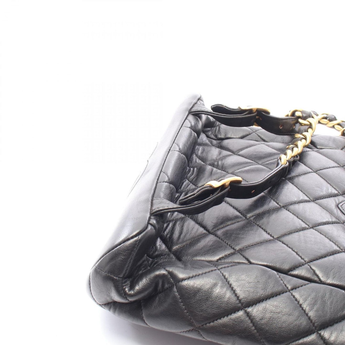 Chanel Backpack Quilted Black Lambskin Double Turnlock Chain — view 7