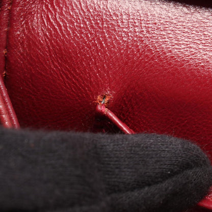 Chanel Handbag Quilted Dark Pink Caviar Leather CC Logo Chain Tote — view 8