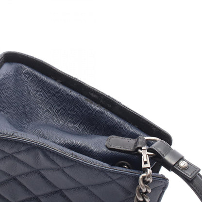 Chanel Handbag CC Bucket Quilted 2-Way Navy Caviar Leather Bag — view 6