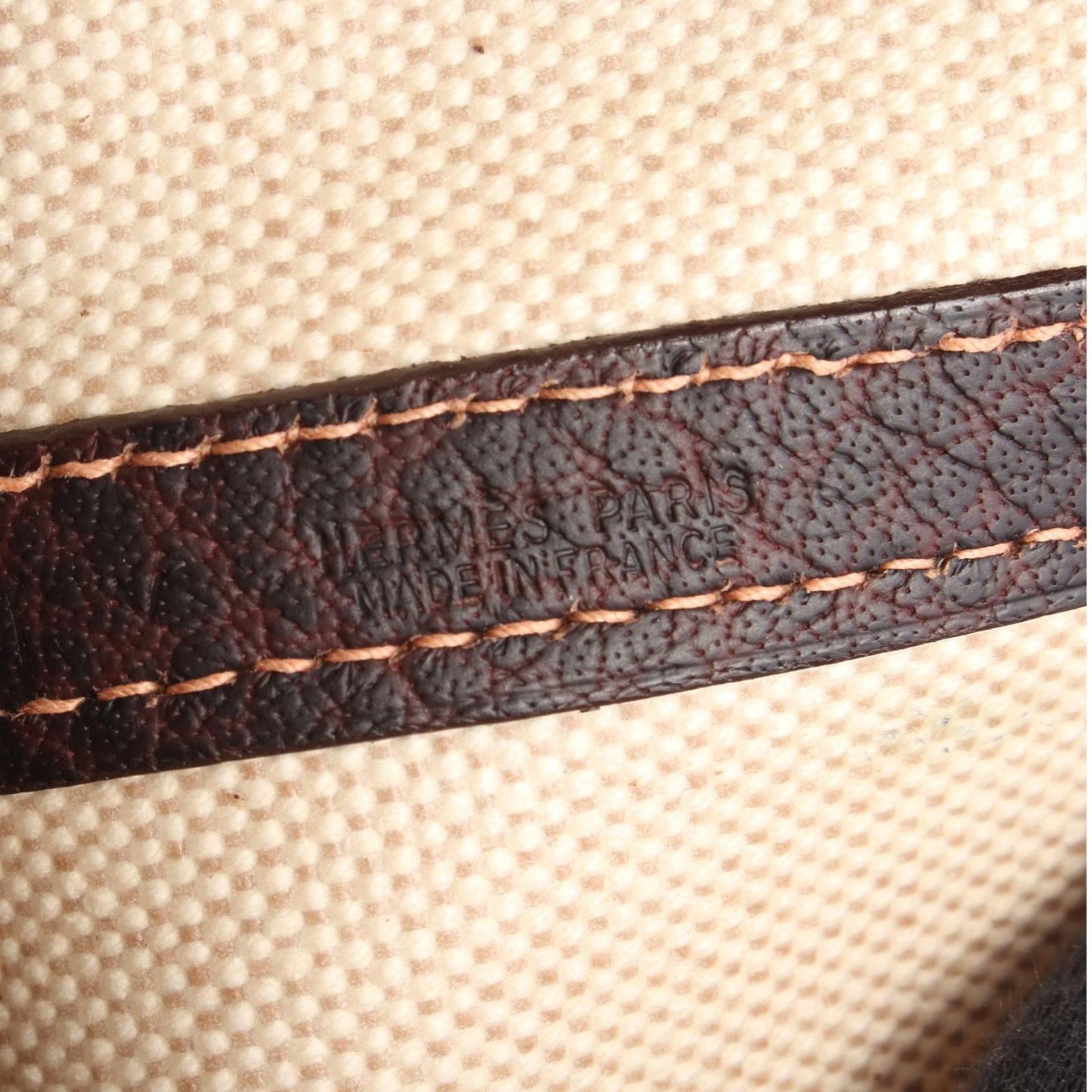 Hermes Tote Garden Party PM Ecru Ebene Leather Canvas — view 4