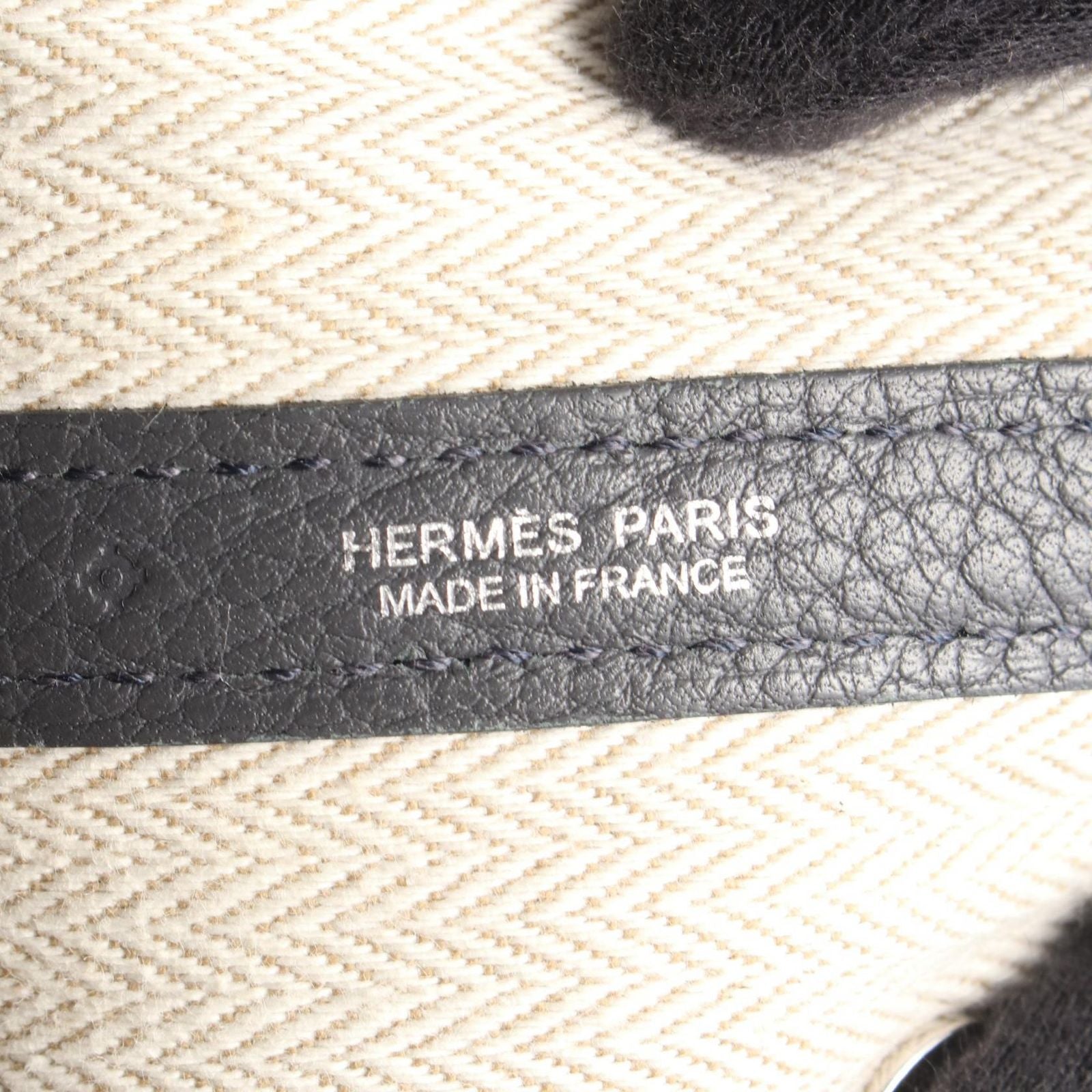 Hermes Tote Garden Party TPM Ardoise Leather — view 4
