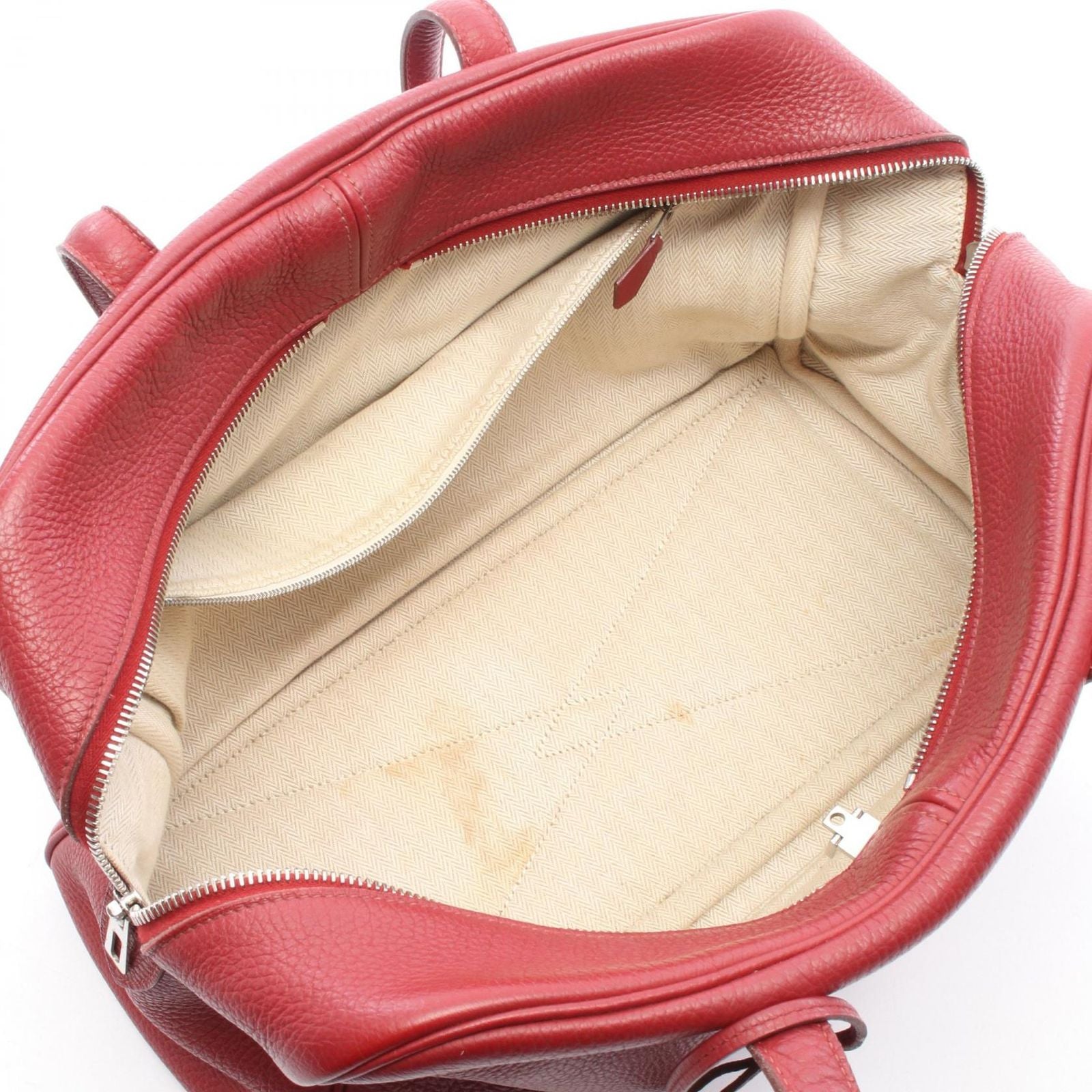 Hermes Handbag Victoria 35 Ruby Leather — view 3