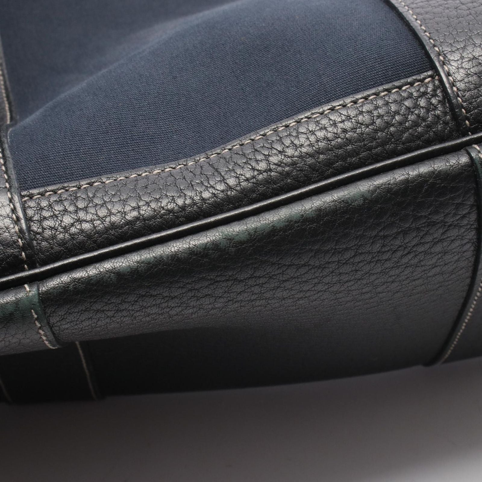 Hermes Tote Garden Party PM Black Leather Canvas — view 7