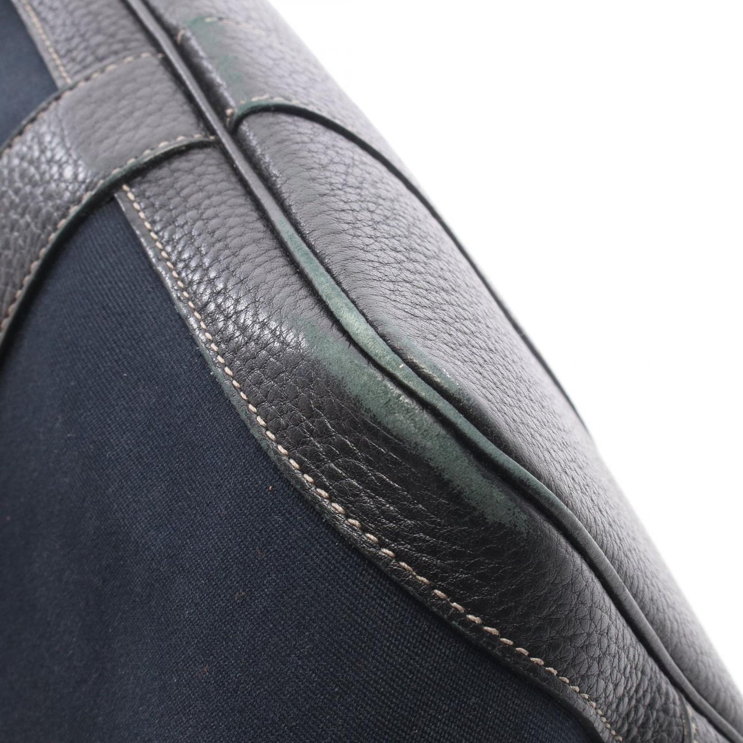 Hermes Tote Garden Party PM Black Leather Canvas — view 6