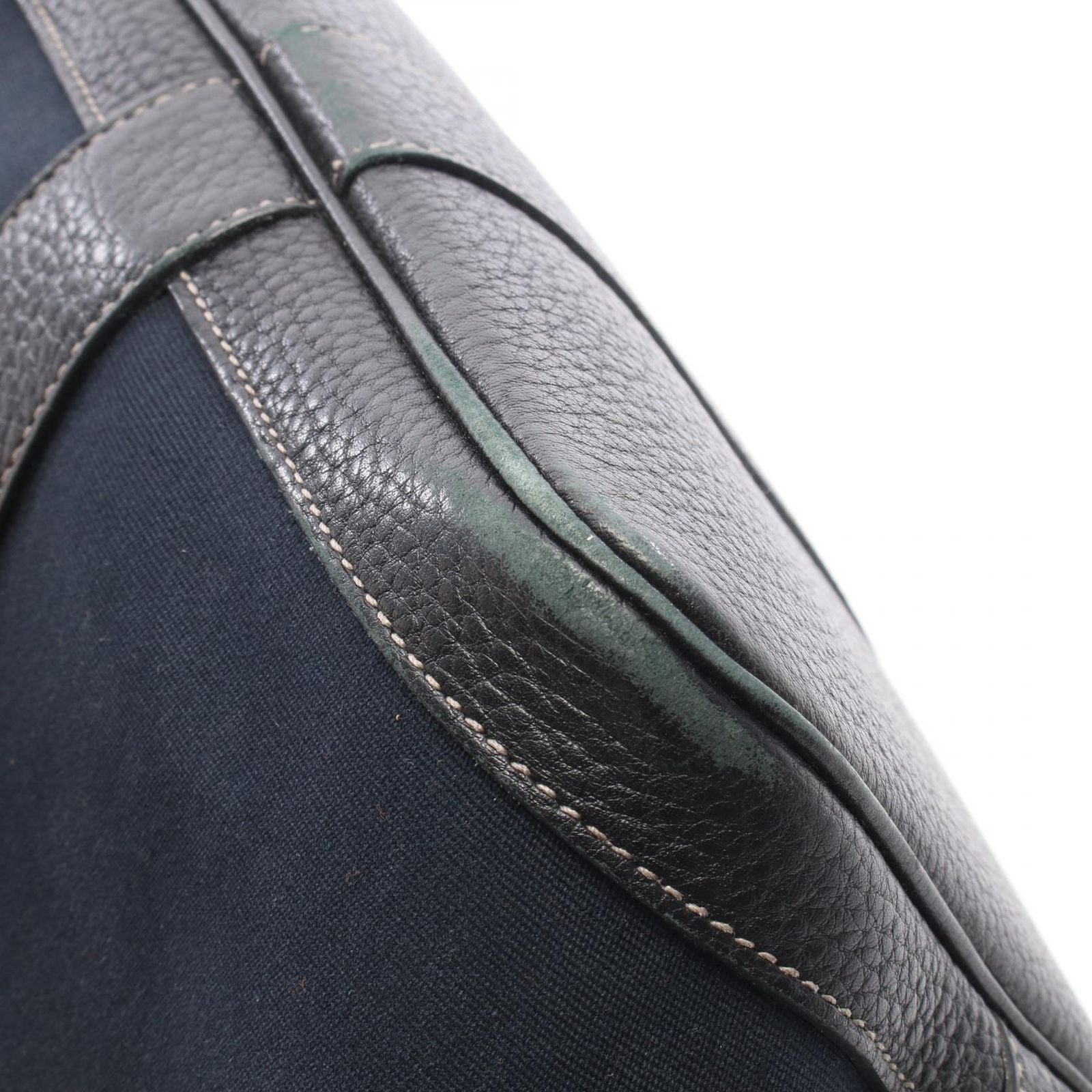 Hermes Tote Garden Party PM Black Leather Canvas — view 6