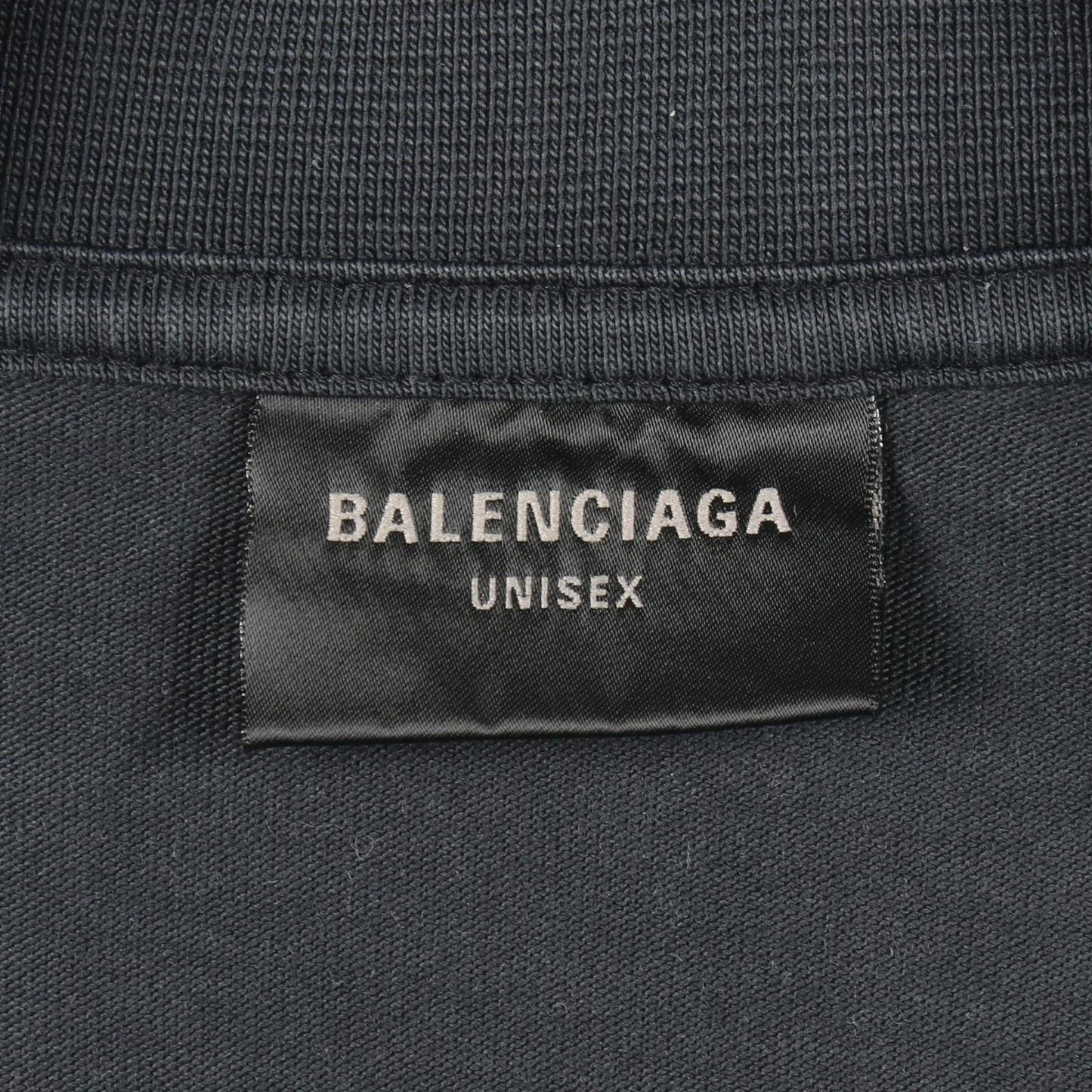 Balenciaga Short Sleeve T-Shirt Tape Type Distressed Cotton — view 3