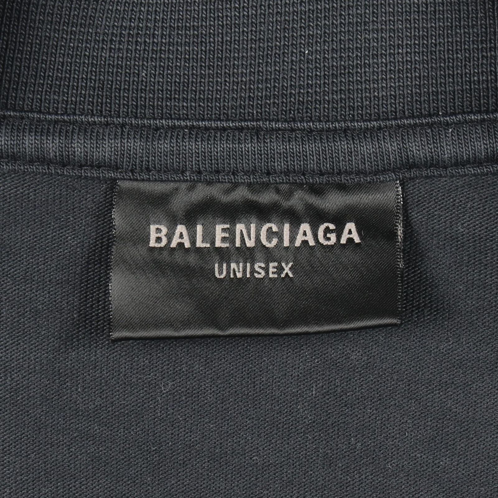 Balenciaga Short Sleeve T-Shirt Tape Type Distressed Cotton — view 3