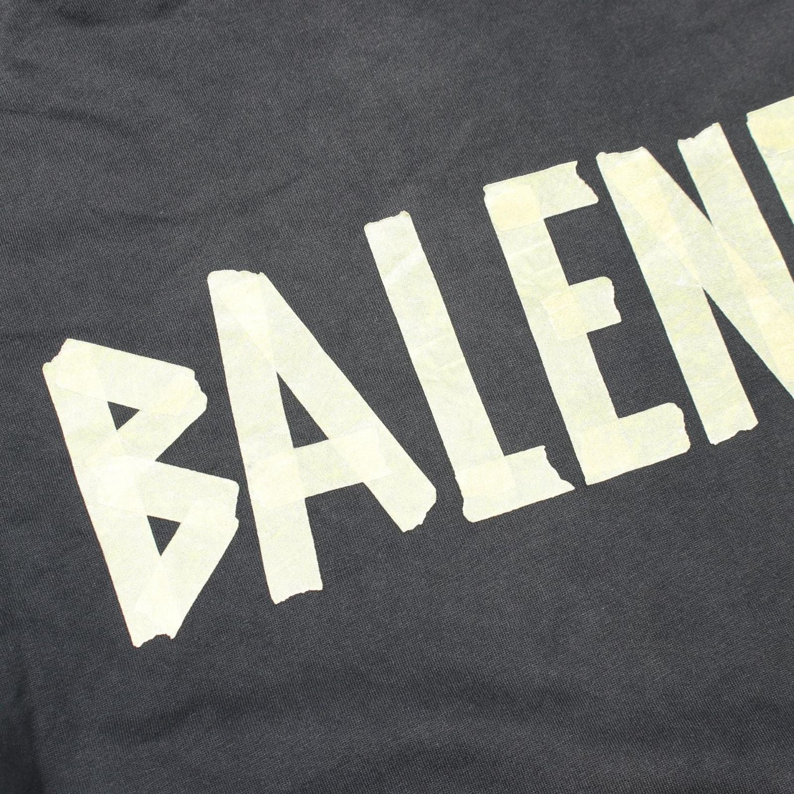 Balenciaga Short Sleeve T-Shirt Tape Type Distressed Cotton — view 8