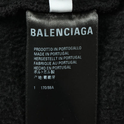 Balenciaga Hoodie Logo Print Cotton Pullover — view 5