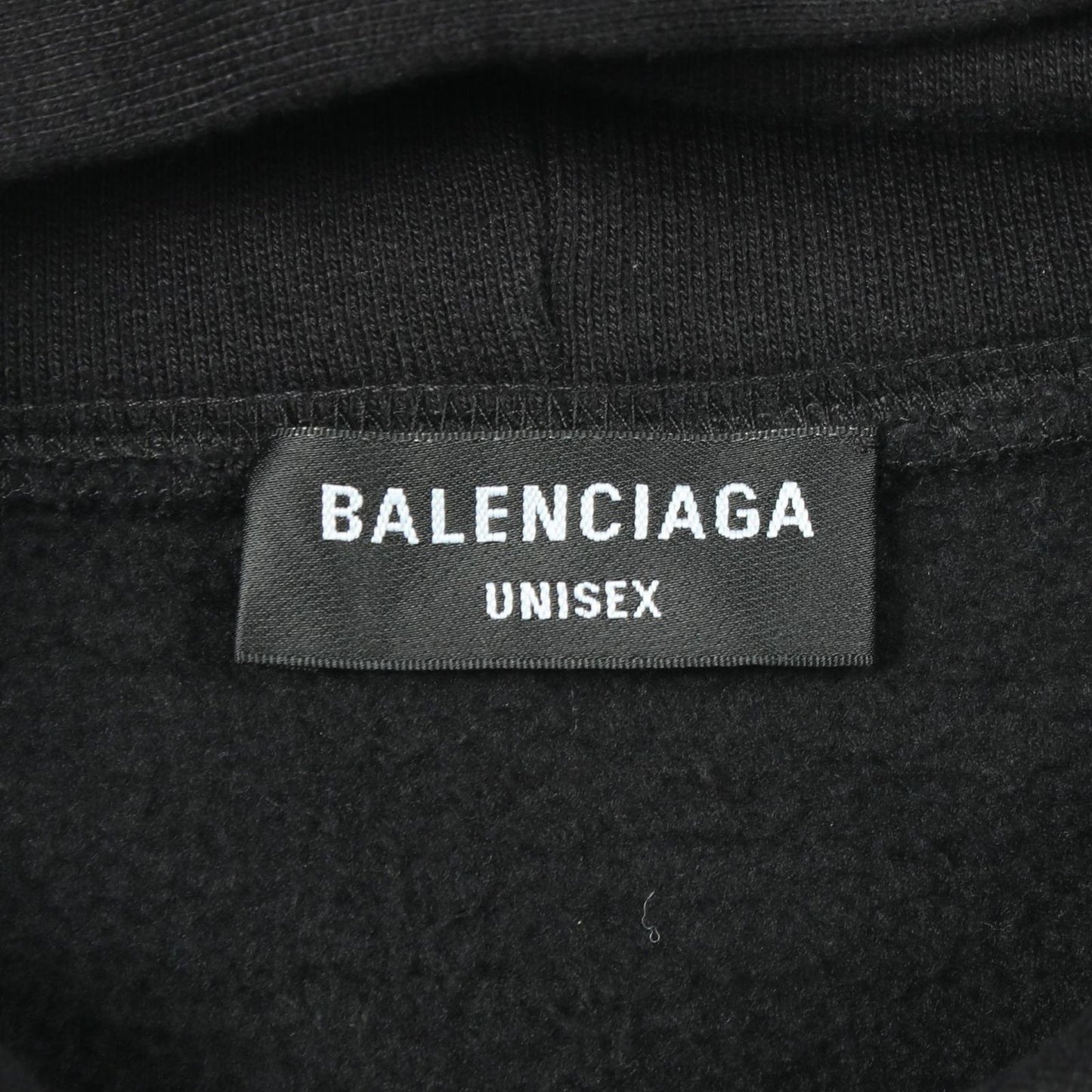Balenciaga Hoodie Logo Print Cotton Pullover — view 3