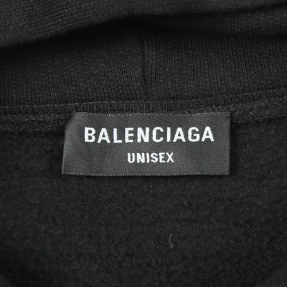 Balenciaga Hoodie Logo Print Cotton Pullover — view 3