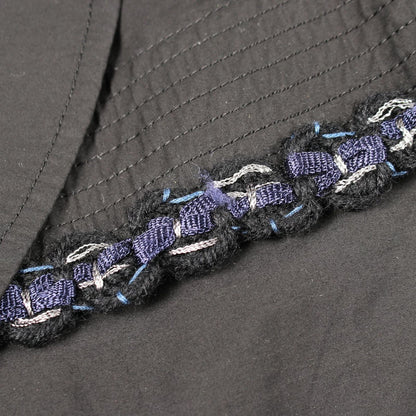 Chanel CC Logo Button Black Spring Coat — view 9