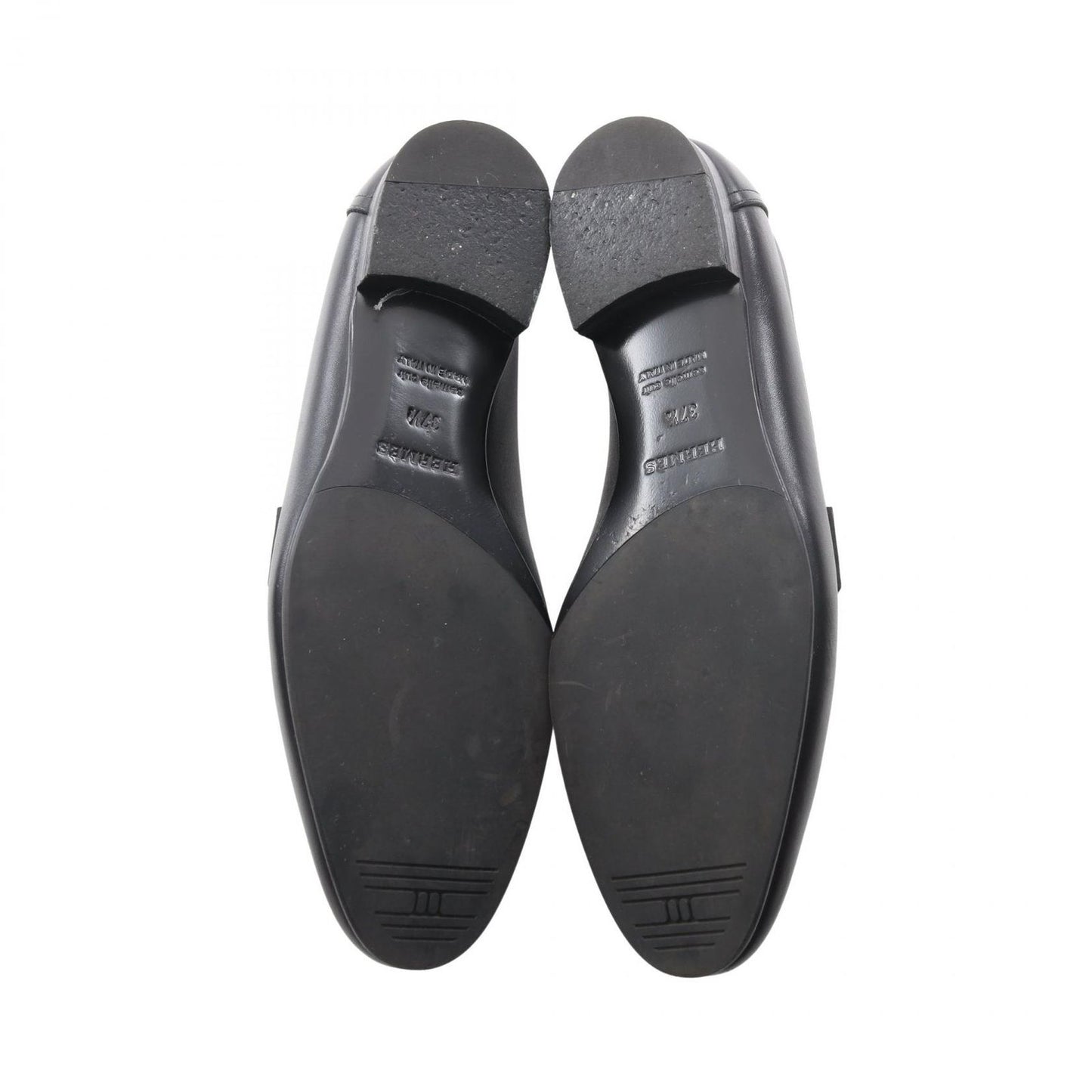 Hermes Loafers Moccasins Paris Black White Leather — view 4