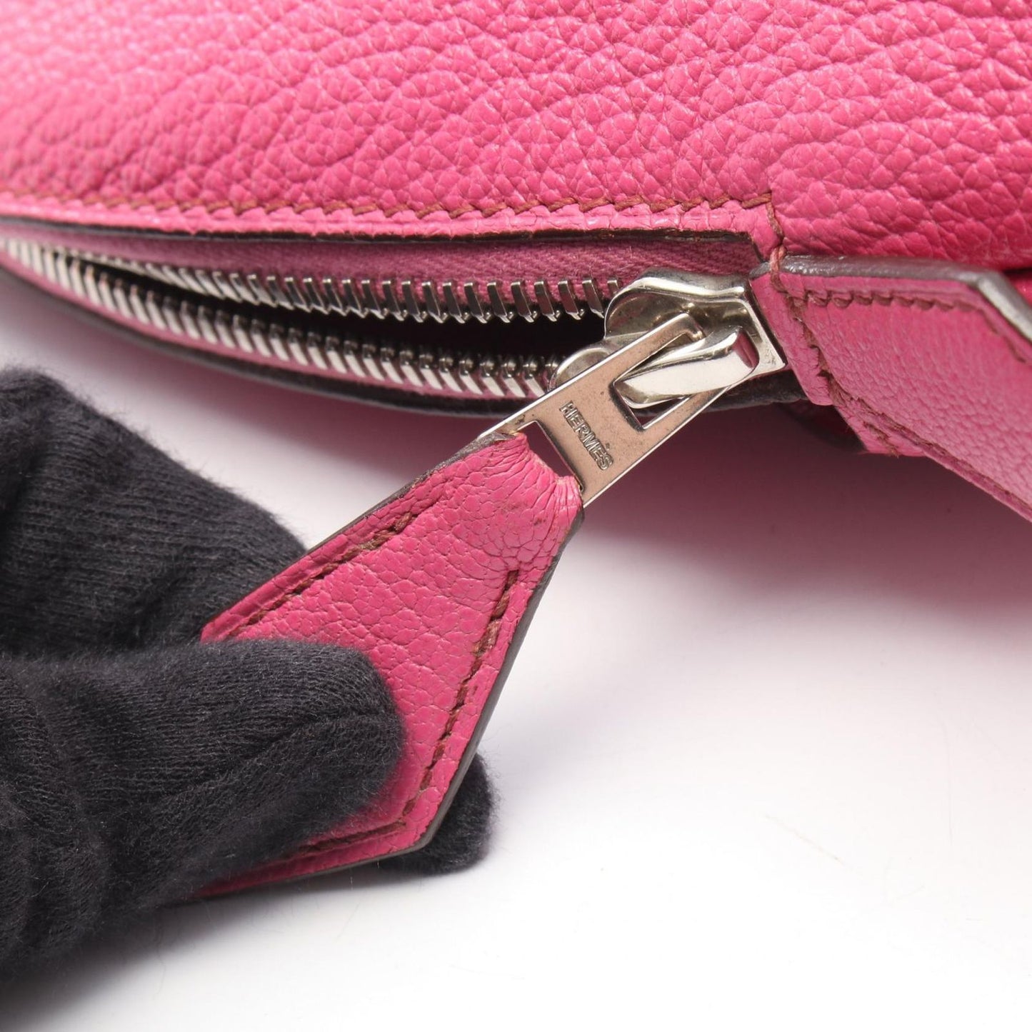 Hermes Handbag Bolide 30 Fuchsia Pink — view 6
