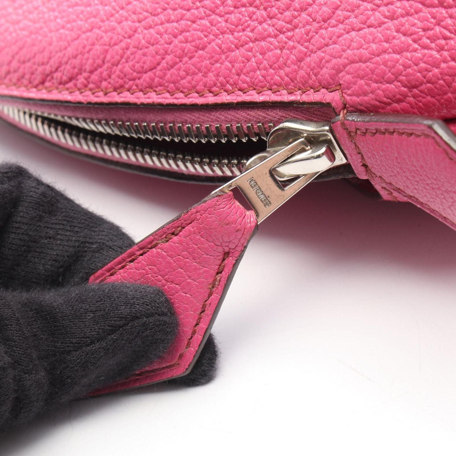 Hermes Handbag Bolide 30 Fuchsia Pink — view 6